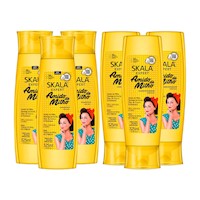Shampoo 325ml + Acondicionador Amido De Milho X 325mlskala 3 Pack